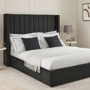 Oliver Hydraulic Lift-Up Storage Bed – Black