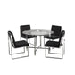 Oxford 5-Piece Dining Set in Black| Amrofurniture.com