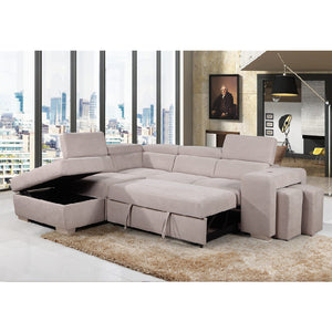 Sleeper Sectional in Beige