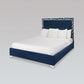 Wellington Bed Blue Velvet