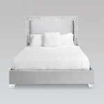 Wellington Bed - Grey Velvet