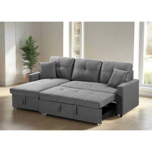Pull out Grey Sleeper sectional