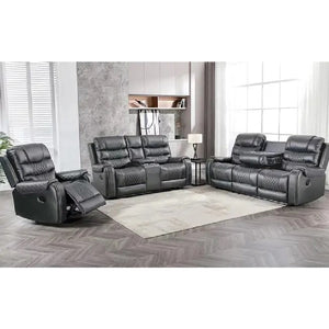 Romeo Power Reclining Sofa Grey