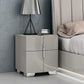 Chrisley Bedroom Set High Gloss light Grey Kwality