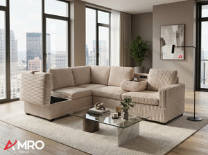 Snug - Sofa Sectional With a Drop-down Console