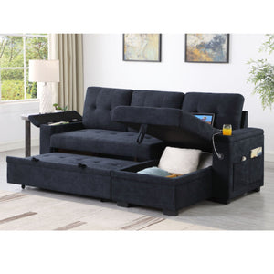 Ethan 84" Sectional in Dark Grey