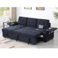 Ethan 84" Sectional in Dark Grey