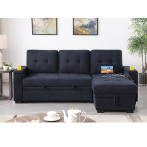 Ethan 84" Sectional in Dark Grey