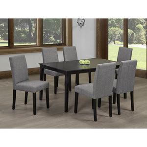 7 pc Dining room set in grey