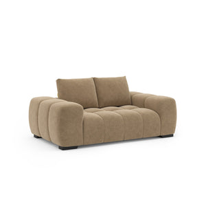Zara Modern Loveseat in Taupe