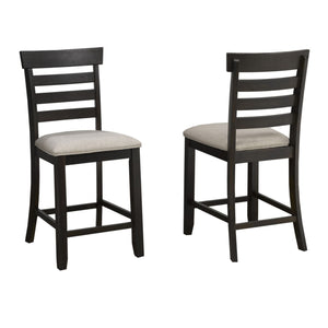 Counter Bar Stool Set of 2 in Espresso TN 270CSC