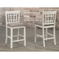 Counter Bar Stool Set of 2 in White TN 4560W