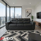 Trish Leather Look 2pc Sofa and loveseat Set