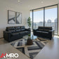 Trish Leather Look 2pc Sofa and loveseat Set
