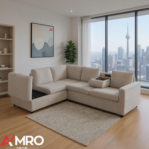 Snug - Sofa Sectional With a Drop-down Console