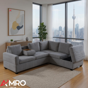 Snug - Sofa Sectional With a Drop-down Console