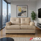Zurick Series Leather Loveseat