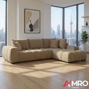Zara RHF Sectional in Taupe
