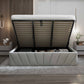 Eva Lift-Up Storage Bed – Light Gray