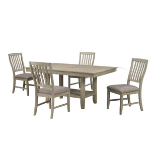 Victory 5-Piece Dining Set in Champagne | Amrofurniture.com