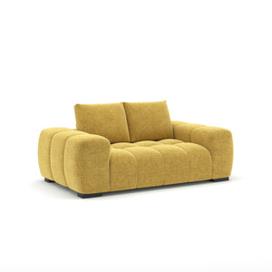 Zara Modern Loveseat in Yellow