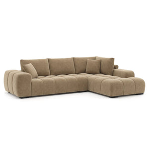 ZARA RHF SECTIONAL IN TAUPE