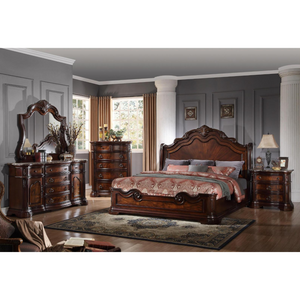 Bombay Bedroom Set In Cherry Brown