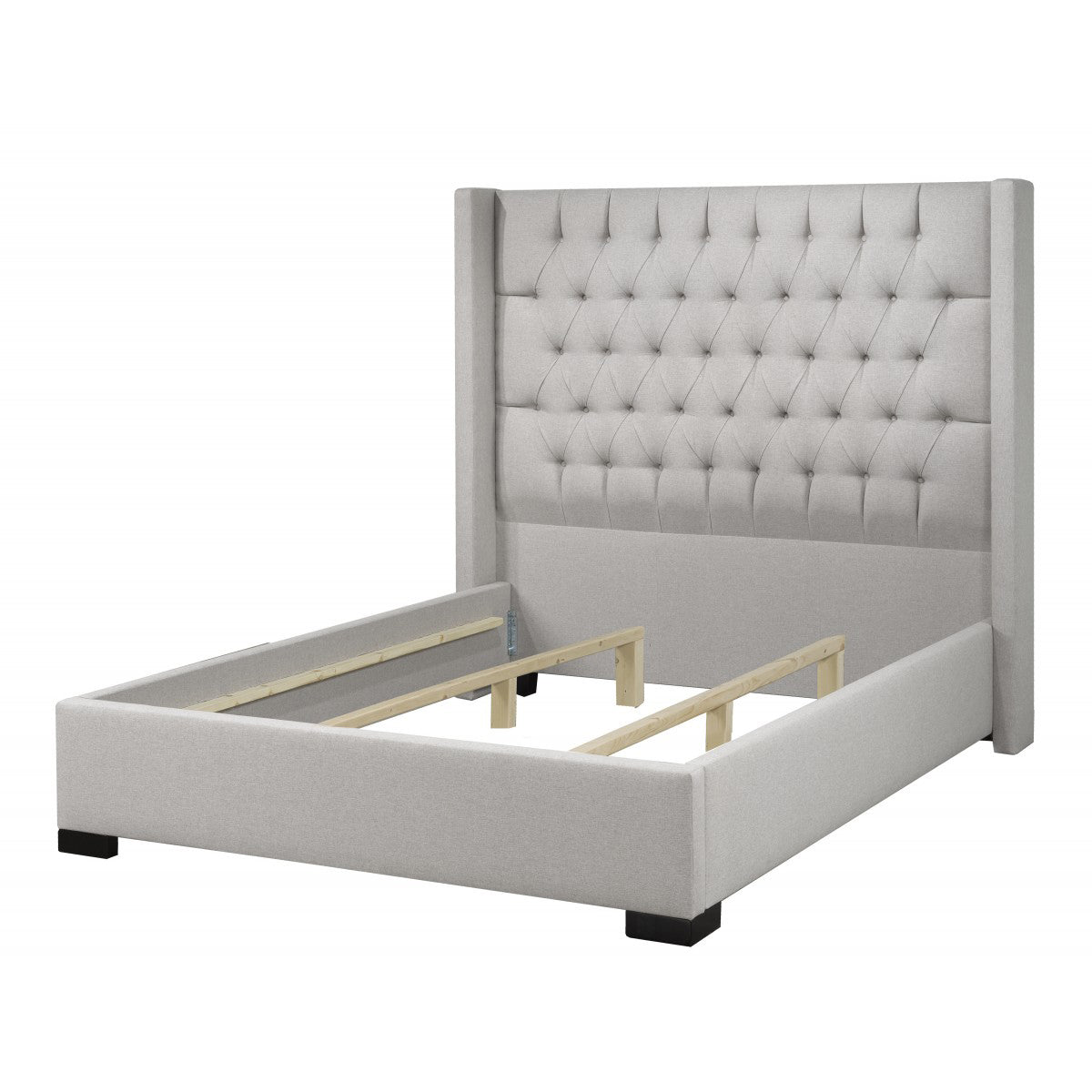 Messina Platform Bed in Grey | Amrofurniture.com