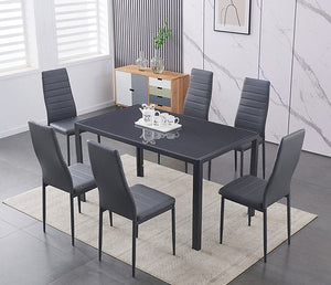 Vita 5PC Dining Set in Black IFDC Furniture