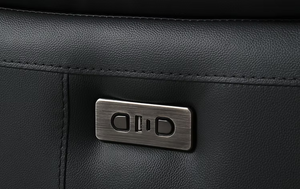 Elles Black Power Leather Reclining Sofa Collection IFDC Furniture