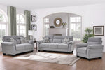 Lennox 3PC Sofa Set in Grey Fabric - IF-8025 IFDC Furniture