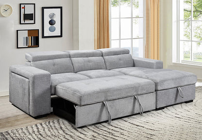 Cory Soft Grey Fabric Sofa Bed IF-9081 IFDC Furniture