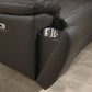 Reign 85" Top-Grain Genuine Leather Power Reclining Sofa Set with USB Ports IFDC Furniture
