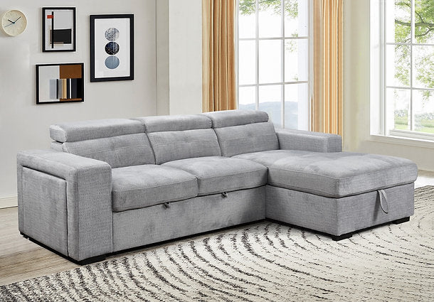 Cory Soft Grey Fabric Sofa Bed IF-9081 IFDC Furniture