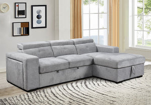 Cory Soft Grey Fabric Sofa Bed IF-9081 IFDC Furniture