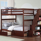 B-1855 (Double/Double) Espresso Finish Bunk Bed