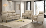 Curt 77" 3 PC Genuine Leather Sofa set IFDC Furniture