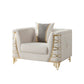 Contessa white and gold chair
