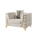 Contessa white and gold chair