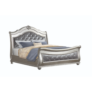Destiny Bedroom Set in Silver