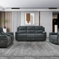 POWER RECLINING SOFA - CHARCOAL