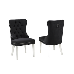 F459  Dining ChairSet OF 2 in Black