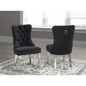 F459  Dining ChairSet OF 2 in Black
