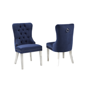 F459  Dining ChairSet OF 2 in Navy