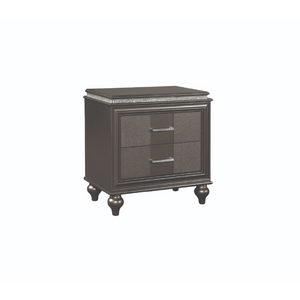 Ginger Nightstand in Gun Metal