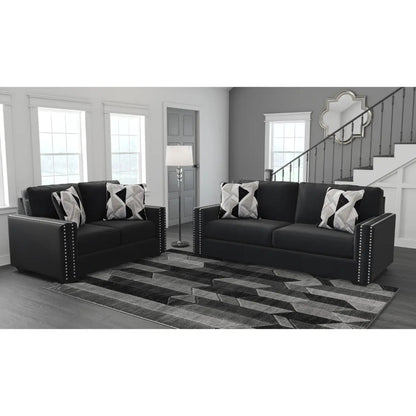 Ashley Gleston Sofa Set in Onyx | Amro Furniture