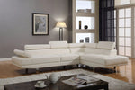 Modern Sectional in White Amro Furniture
