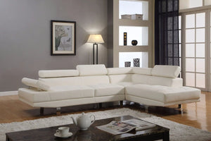 Modern Sectional in White