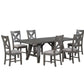 Jordan 7-Piece Dining Set in Grey | Amrofurniture.com