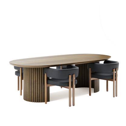 Odilia Dining Room Set in Black Walnut